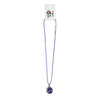 Abalone circle pendant necklace showcasing shimmering ocean colors and beachy vibes.