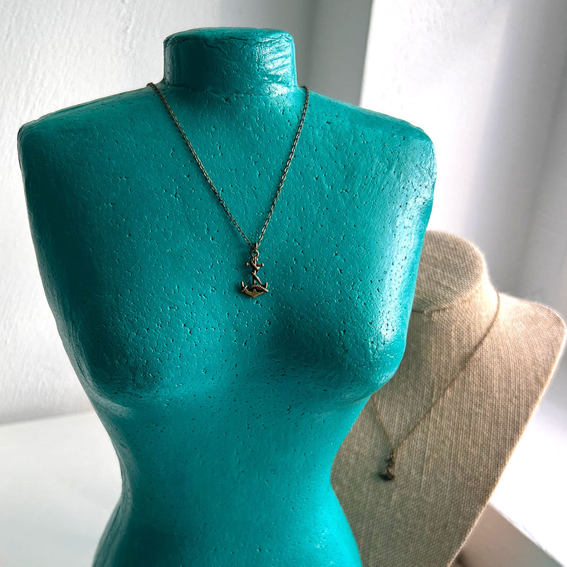Anchor Charm Necklace in bronze – perfect for ocean lovers and coastal style