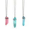 Stunning wire wrap blue crystal necklace designed for beach lovers and ocean-inspired fashion made by O Yeah Gifts!