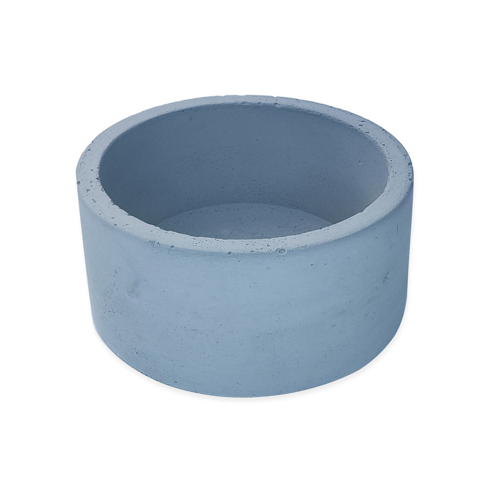 3" Short Round Stone Planter - Blue - O Yeah Gifts!