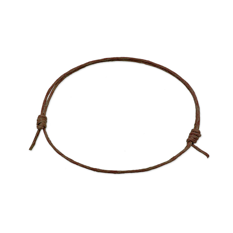 Brown String Anklet – adjustable boho beach jewelry anklets for summer vibes and festivals