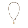 Cowrie Shell Choker with brown cord – coastal-inspired shell necklace for layering