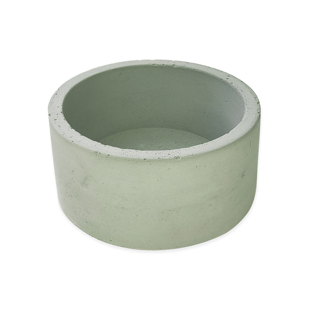 3" Short Round Stone Planter - Green - O Yeah Gifts!