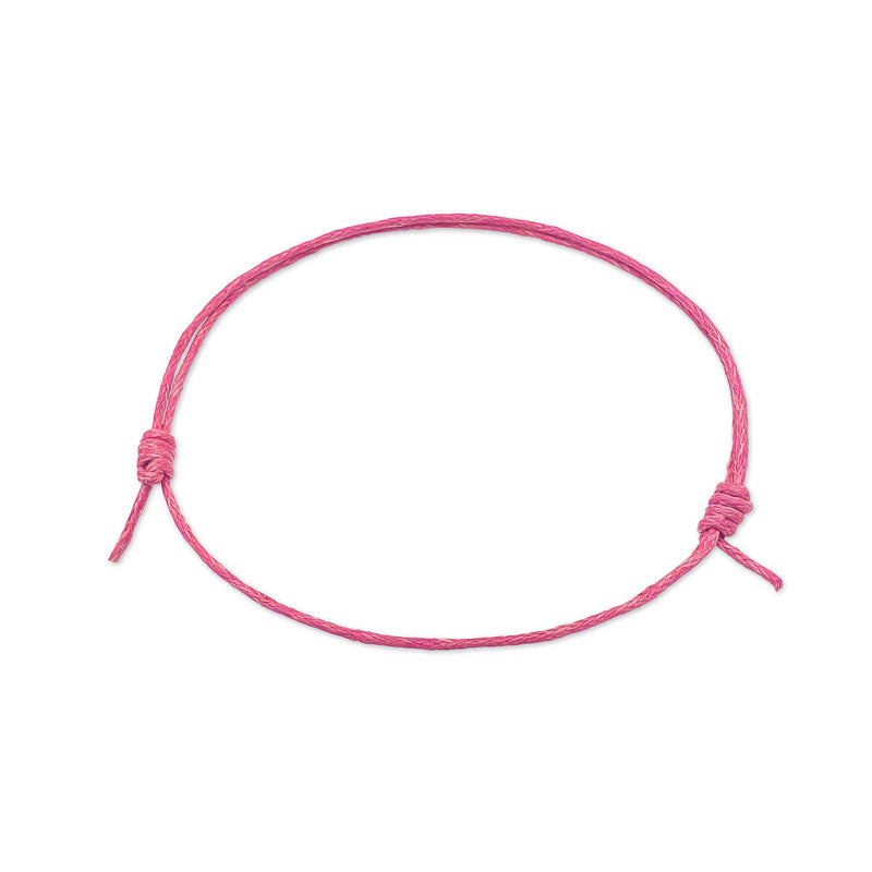 Pink String Anklet – adjustable boho beach jewelry anklets for summer vibes and festivals