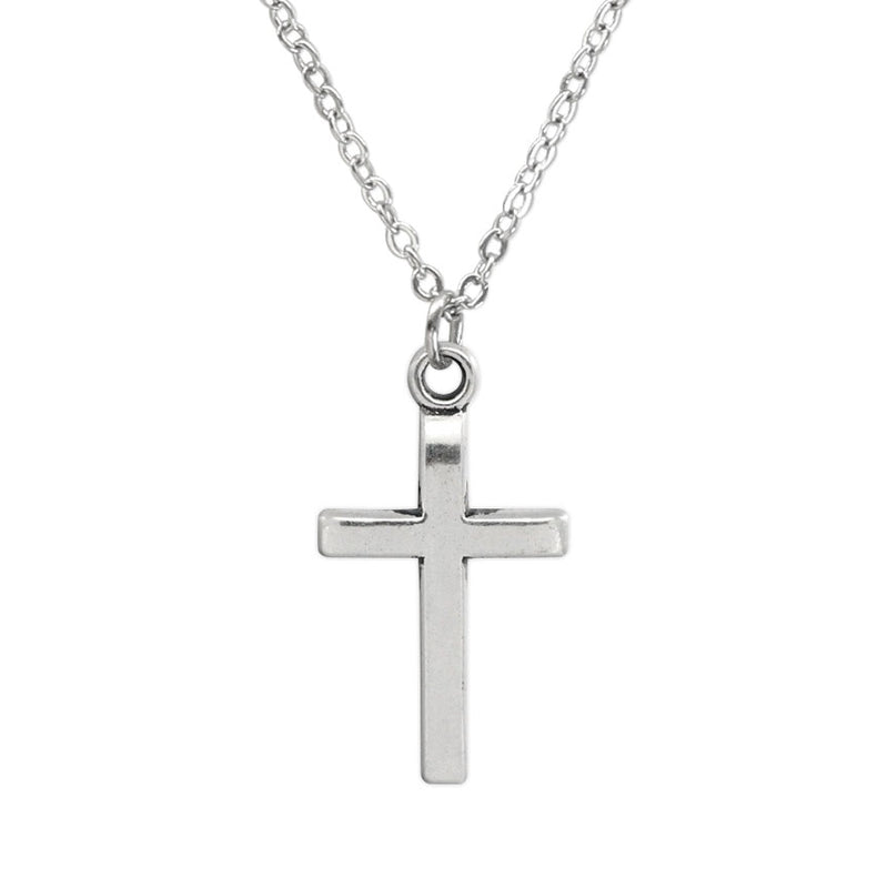 Silver Cross Necklace – minimalist faith jewelry for daily wear and layering.