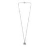Close-up of Trendy Silver Butterfly Necklace – delicate charm jewelry for layering and everyday fashion.