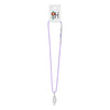Wire Wrap Crystal Necklace with lavender cord – grace and serenity.