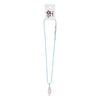 Wire Wrap Crystal Necklace with light blue cord – serenity and inspiration.
