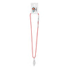 Wire Wrap Crystal Necklace with red cord – passion and courage jewelry.
